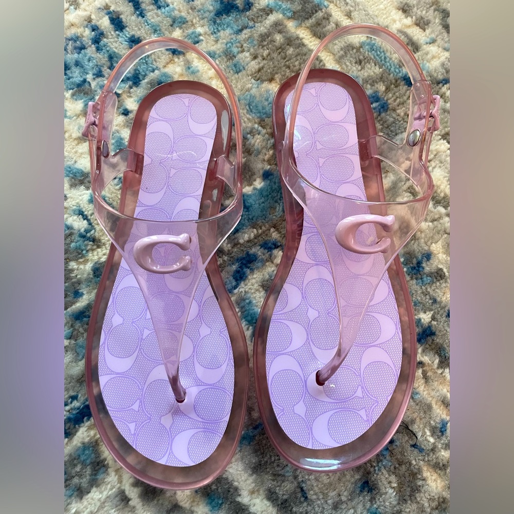 Coach Natalee Jelly Sandel (Sz. 7B- Violet Purple)